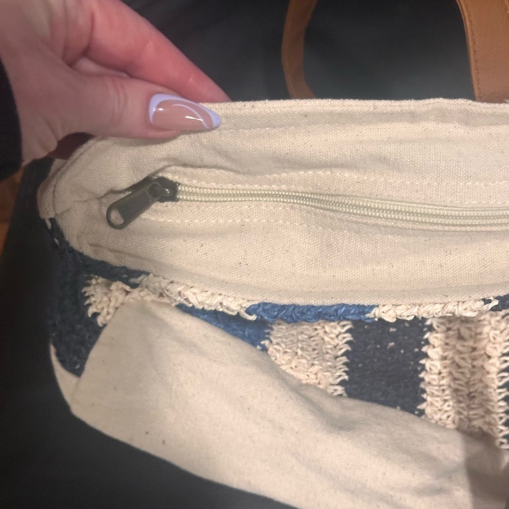 Rays for Days Striped Shorebreak Weekender Tote Bag EUC 🧡 - Picture 3 of 5